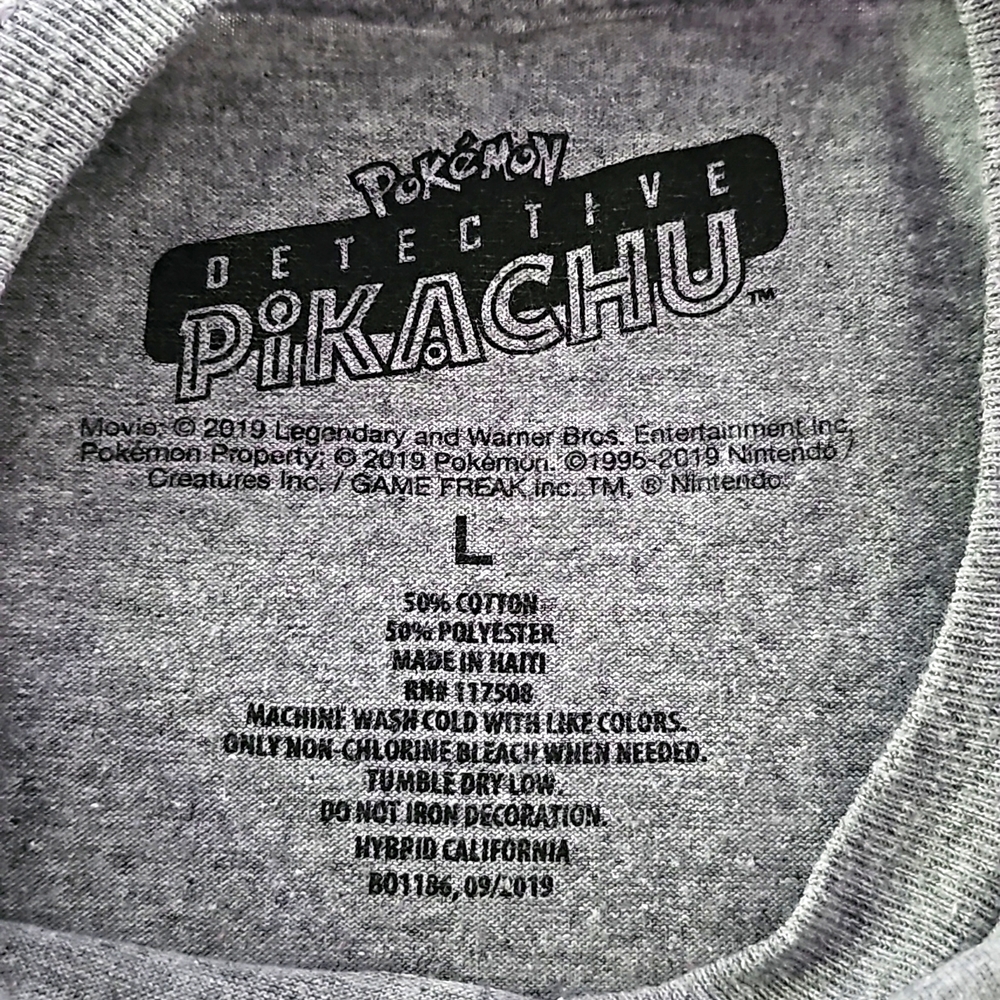 Pokémon Bundle - Detective Pikachu shirt kids large. Pokémon - Detective Pikachu - Picture 2 of 7